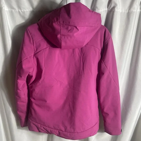 Body Glove Pink Hooded Insulated Jacket Women’s Small Zip Pockets - Picture 5 of 14